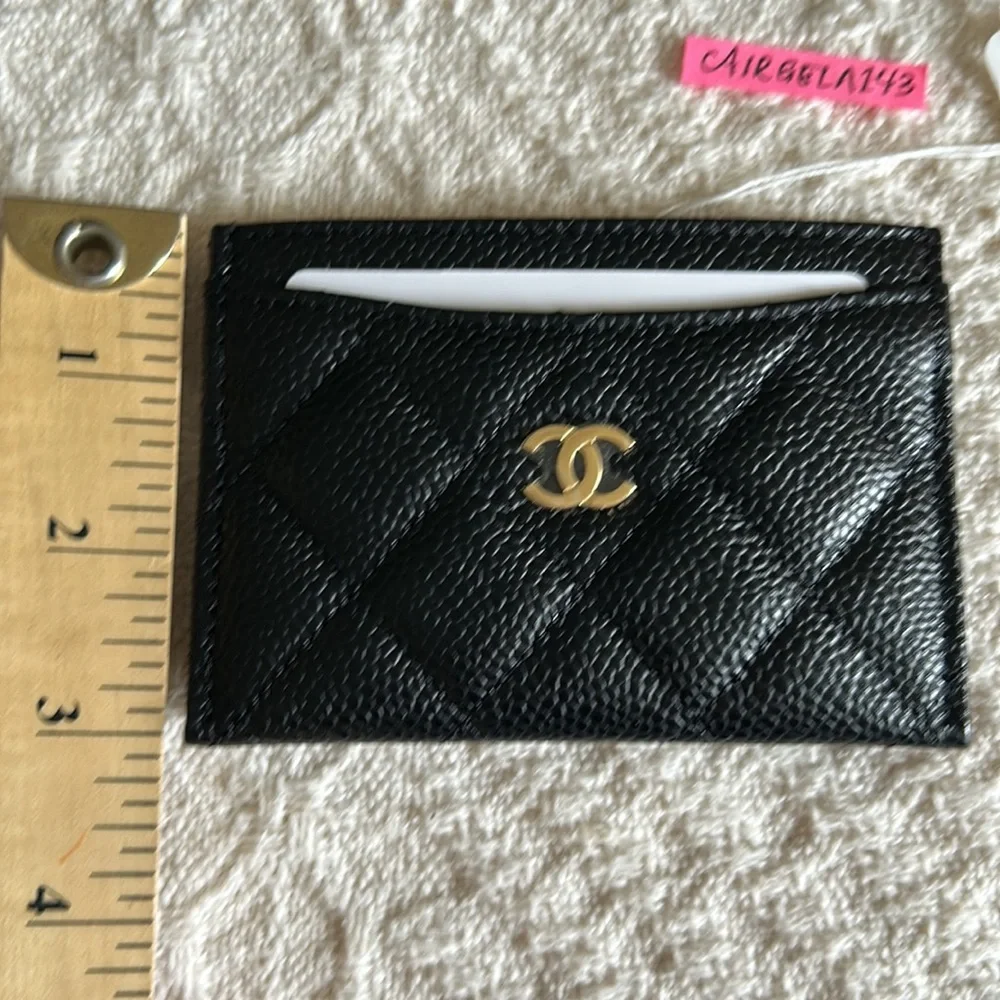 Chanel Card Case Black Caviar REV - Picture 6 of 12